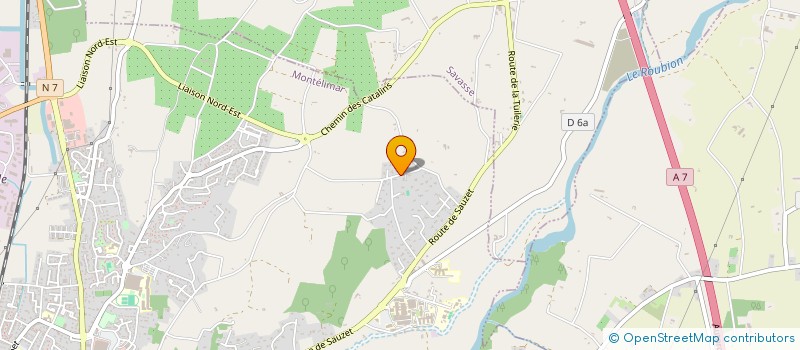 localisation de l'entreprise LA COLLINE  MONTELIMAR