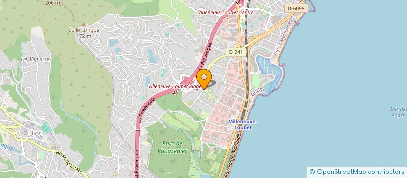 localisation de l'entreprise LA COLLINE  VILLENEUVE-LOUBET