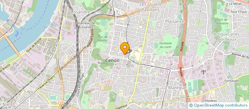 localisation de l'entreprise LA COLLINE à CENON