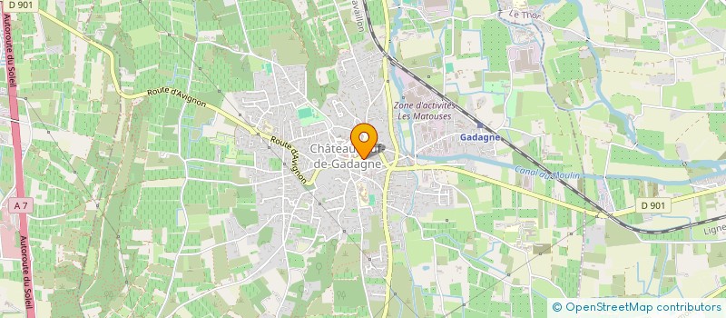 localisation de l'entreprise LA COLLINE  CHATEAUNEUF-DE-GADAGNE