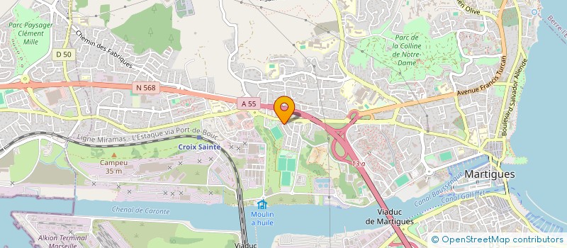 localisation de l'entreprise LA COLLINE  MARTIGUES