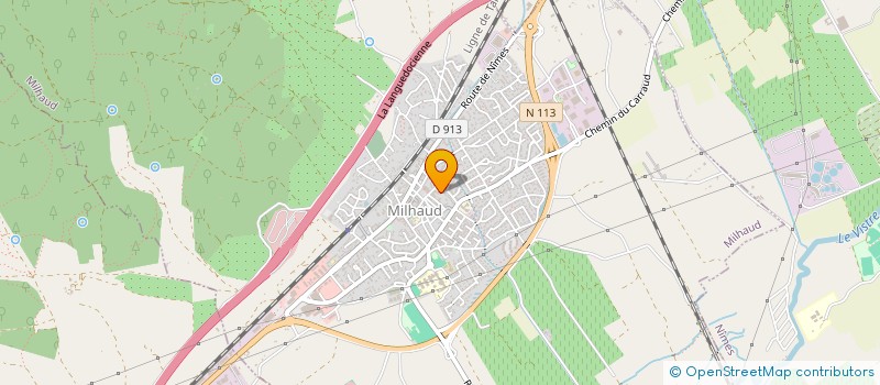 localisation de l'entreprise LA COLLINE  MILHAUD