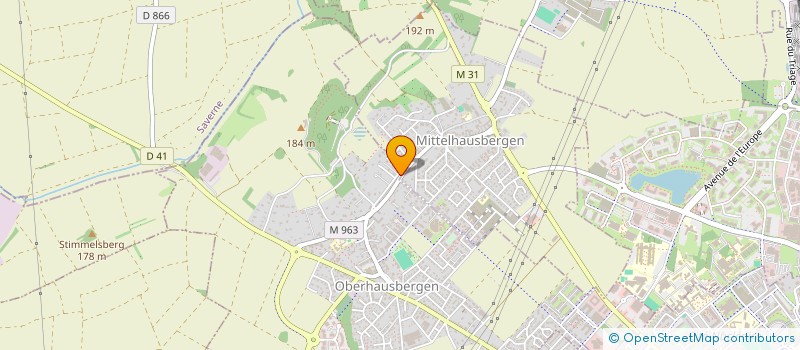 localisation de l'entreprise LA COLLINE  OBERHAUSBERGEN