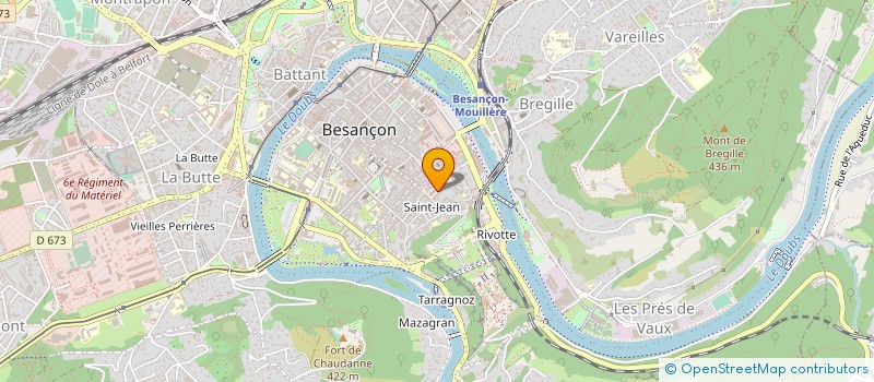 localisation de l'entreprise LA COLLINE à BESANCON