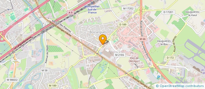 localisation de l'entreprise LA COLLINE à LATTES