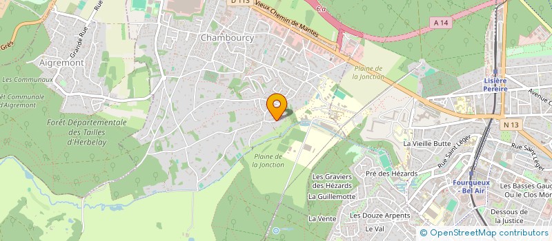 localisation de l'entreprise LA COLLINE  CHAMBOURCY