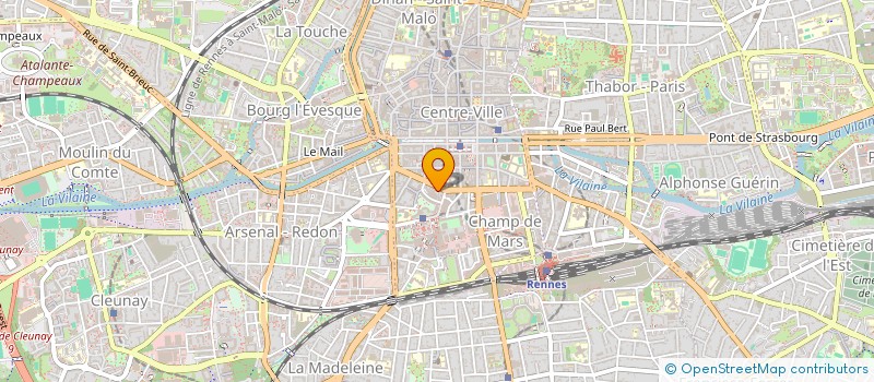 localisation de l'entreprise LA COLLINE  RENNES