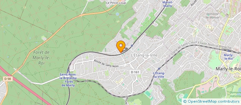 localisation de l'entreprise LA COLLINE  L'ETANG-LA-VILLE