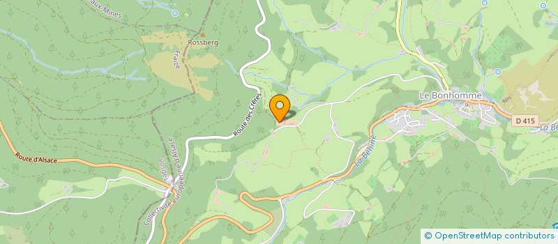 localisation de l'entreprise LA COLLINE  LE BONHOMME