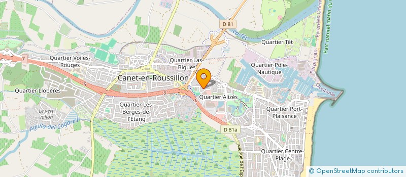 localisation de l'entreprise LA COLLINE AUTOMOBILES  CANET-EN-ROUSSILLON