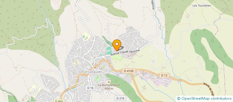 localisation de l'entreprise LA COLLINE AUX ETOILES à FORCALQUIER