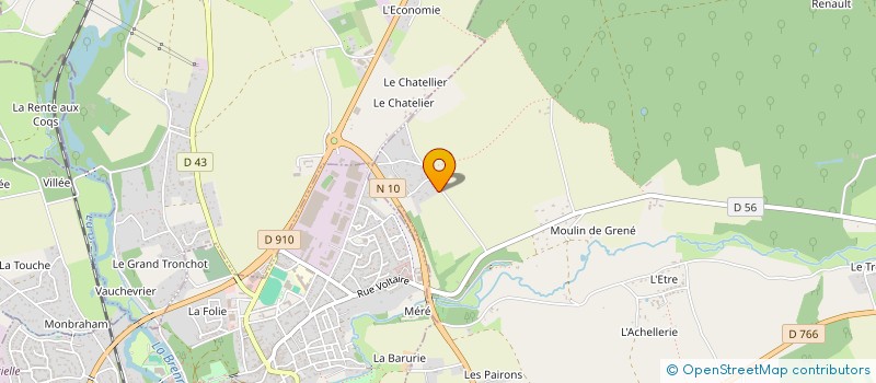 localisation de l'entreprise LA COLLINE AUX OISEAUX  SAUNAY