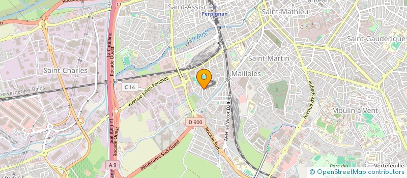 localisation de l'entreprise LA COLLINE AUX OLIVIERS à PERPIGNAN