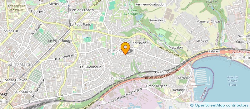 localisation de l'entreprise LA COLLINE D'ANDREE  BREST