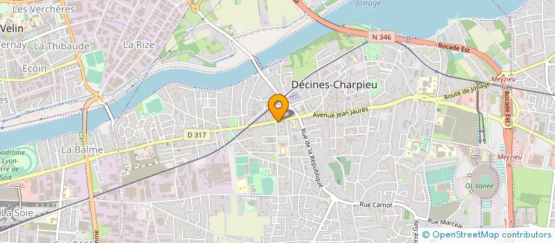 localisation de l'entreprise LA COLLINE D'OR  DECINES-CHARPIEU