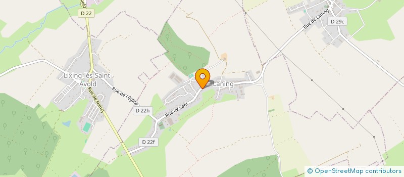 localisation de l'entreprise LA COLLINE DES CERISES  VAHL-EBERSING