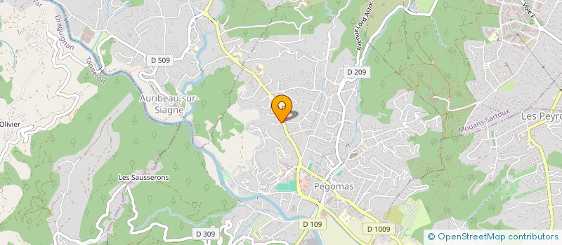 localisation de l'entreprise LA COLLINE DES MIMOSAS  PEGOMAS