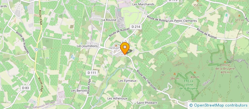 localisation de l'entreprise LA COLLINE DES OCRES à VILLARS