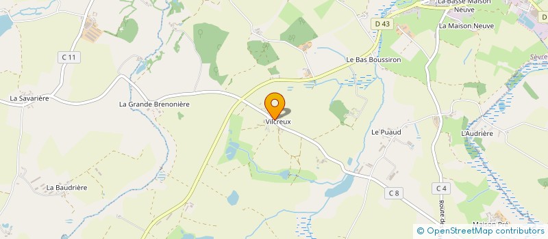 localisation de l'entreprise LA COLLINE DES QUATRE VENTS à SEVREMONT