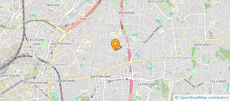 localisation de l'entreprise LA COLLINE DES TREIZE VENTS à MARSEILLE