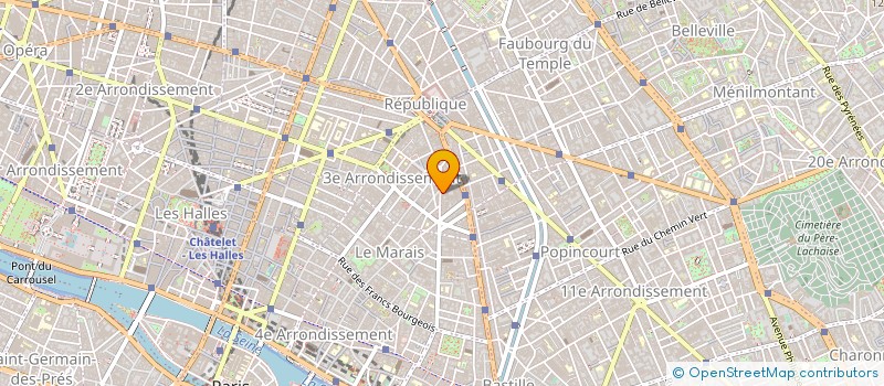 localisation de l'entreprise LA COLLINE DU LOUP à PARIS