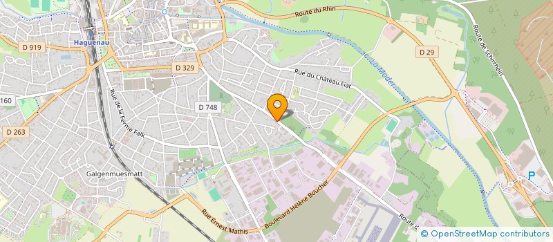 localisation de l'entreprise LA COLLINE W  HAGUENAU