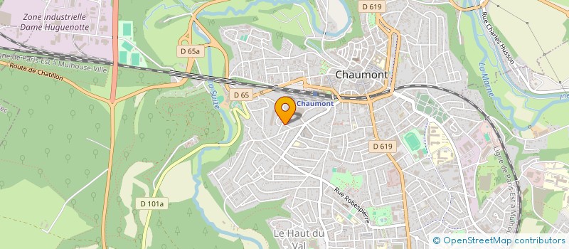 localisation de l'entreprise LA COLLINETTE à CHAUMONT