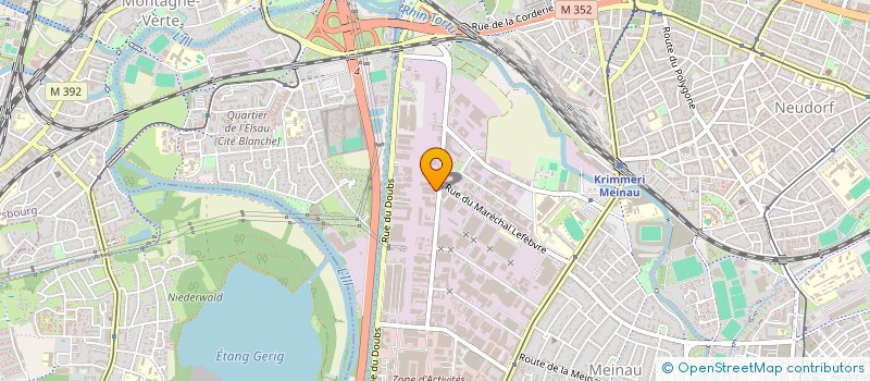 localisation de l'entreprise LA COLMARIENNE 2  STRASBOURG