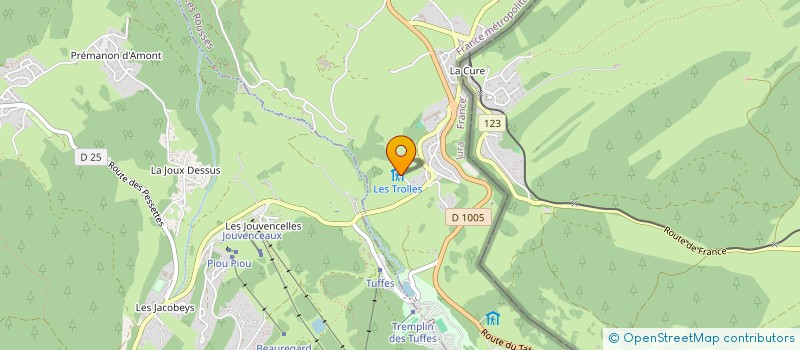 localisation de l'entreprise LA COLO  LES ROUSSES