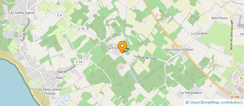 localisation de l'entreprise LA COLO  SAINT-PIERRE-D'OLERON