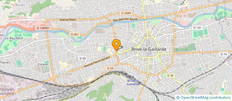 localisation de l'entreprise LA COLOC 19  BRIVE-LA-GAILLARDE