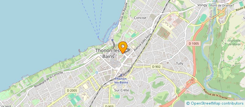 localisation de l'entreprise LA COLOC' à THONON-LES-BAINS