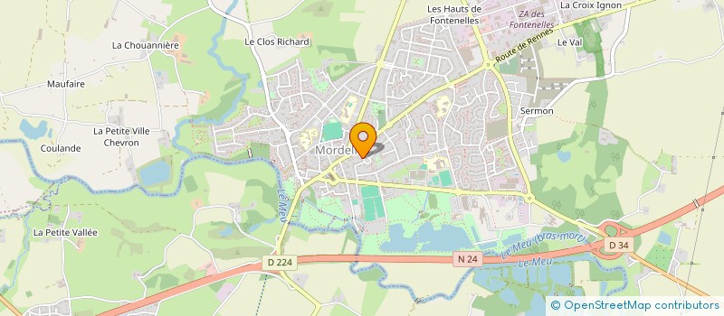 localisation de l'entreprise LA COLOC  MORDELLES