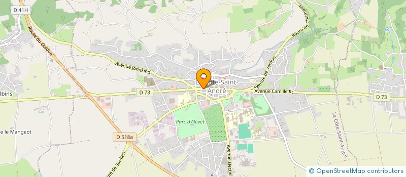 localisation de l'entreprise LA COLOC DU BIEN VIEILLIR  LA COTE-SAINT-ANDRE