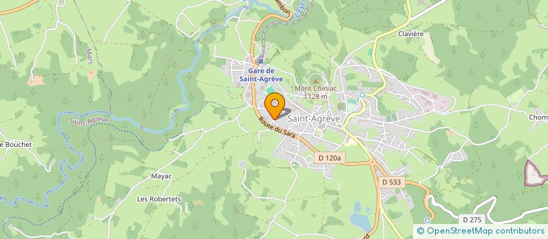 localisation de l'entreprise LA COLOC DU CHINIAC  SAINT-AGREVE