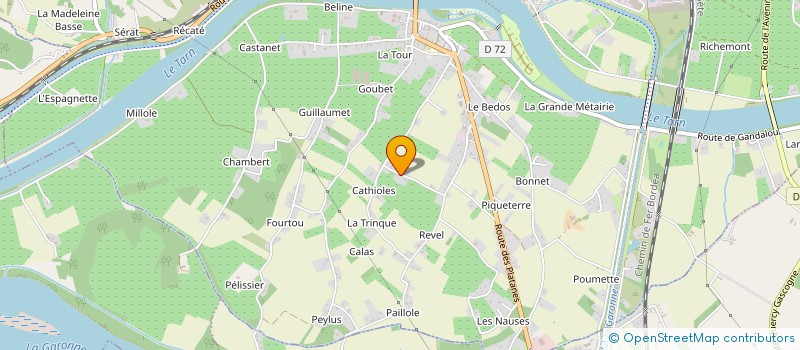 localisation de l'entreprise LA COLOMBE à MOISSAC