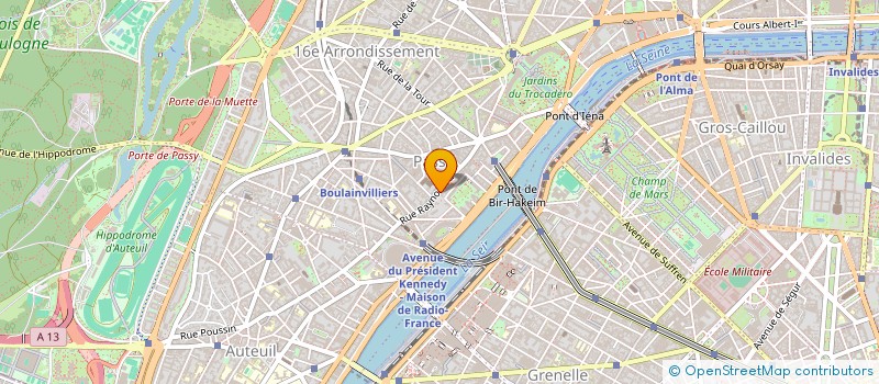 localisation de l'entreprise LA COLOMBE  PARIS