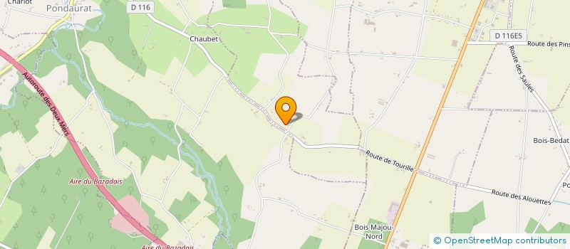 localisation de l'entreprise LA COLOMBE  PUYBARBAN