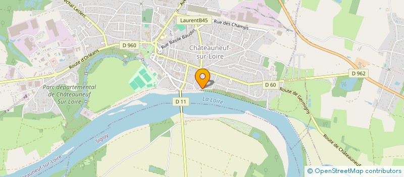 localisation de l'entreprise LA COLOMBE à CHATEAUNEUF-SUR-LOIRE