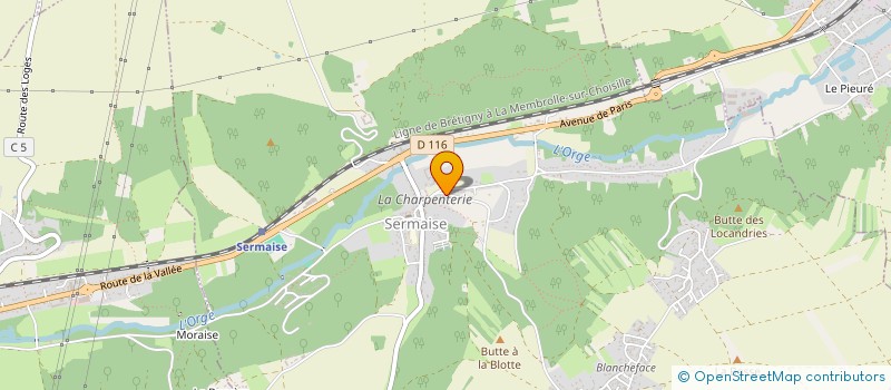 localisation de l'entreprise LA COLOMBE à SERMAISE