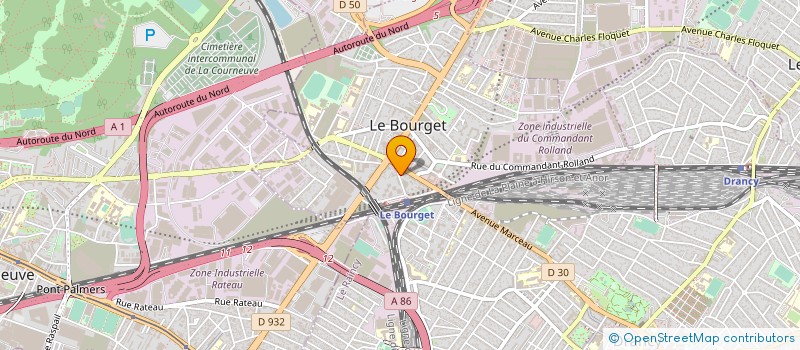 localisation de l'entreprise LA COLOMBE à LE BOURGET