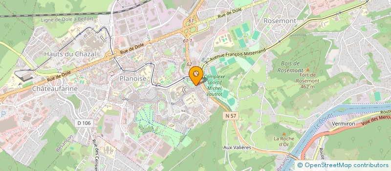 localisation de l'entreprise LA COLOMBE  BESANCON