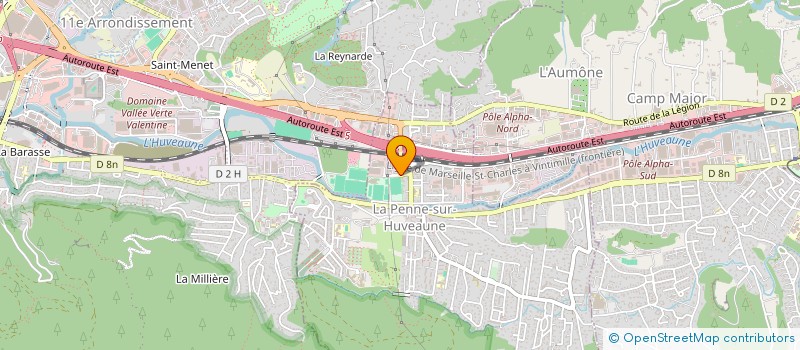 localisation de l'entreprise LA COLOMBE  LA PENNE-SUR-HUVEAUNE