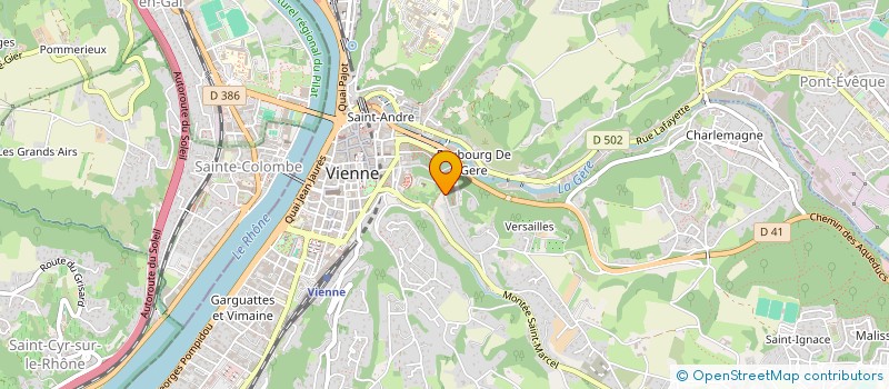 localisation de l'entreprise LA COLOMBE à VIENNE