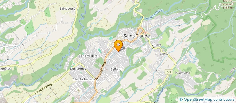 localisation de l'entreprise LA COLOMBE 971 à SAINT-CLAUDE