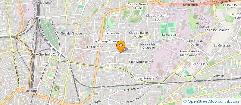 localisation de l'entreprise LA COLOMBE à ORLEANS