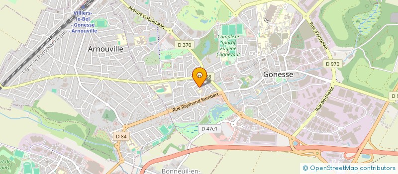localisation de l'entreprise LA COLOMBE A.A.V (ASSOCIATION ALIMENTAIRE ET VESTIMENTAIRE) à GONESSE