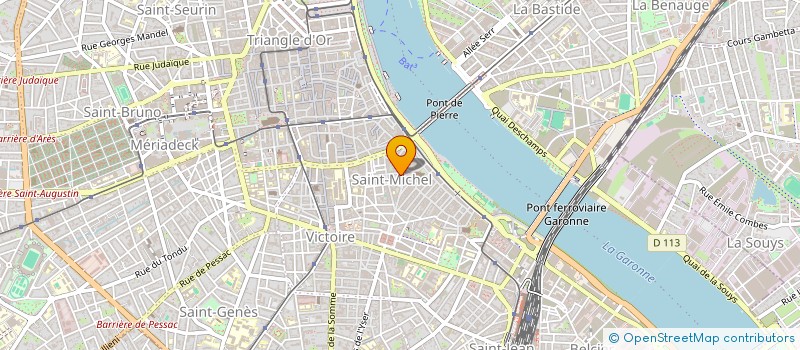 localisation de l'entreprise LA COLOMBE, CAFE, RESTAURANT  BORDEAUX