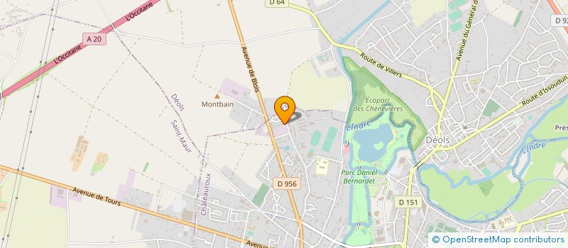 localisation de l'entreprise LA COLOMBE DE LUMIERE PENTECOTISTE DE L'INDRE LCDLPDL à CHATEAUROUX