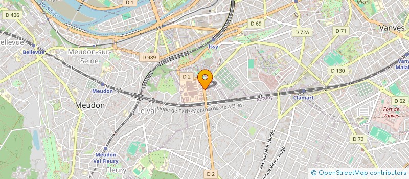 localisation de l'entreprise LA COLOMBE DES NATIONS à CLAMART